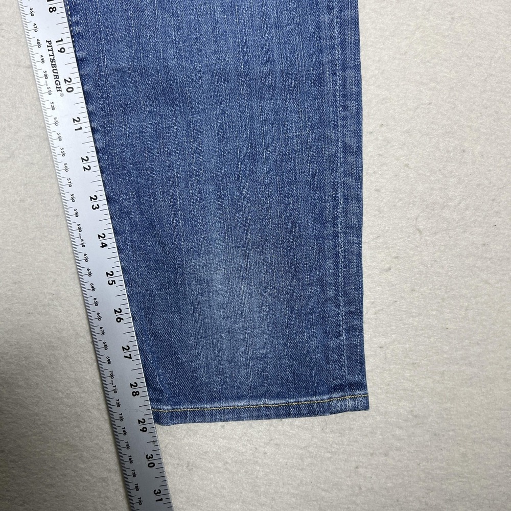 7 For All Mankind Josefina Skinny Boyfriend Jeans‎ Womens 30 Blue Distressed USA - Picture 11 of 16